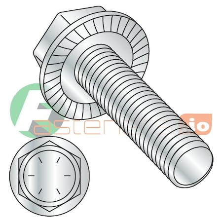 Newport Fasteners Grade 8, 3/8"-16 Hex Flange Bolt, Zinc Plated Steel, 2-1/2 in L, 250 PK 656618